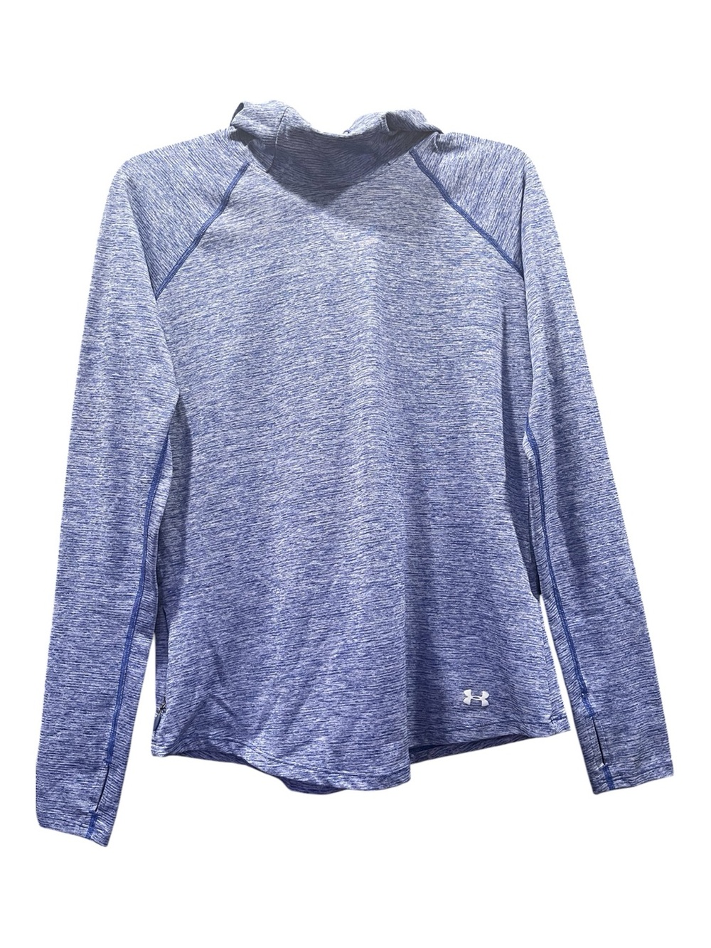 Under Armour Women's Cowl Neck Heathered Purple Hoodie M Activewear